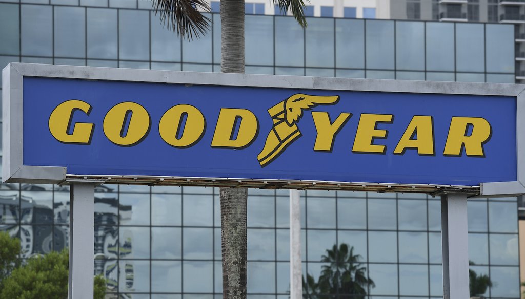 A general view of the Goodyear tire and service center. (AP)