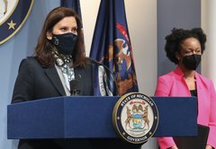 In a shift, Michigan’s Gov. Whitmer cites limited powers for restrained response to COVID-19 surge